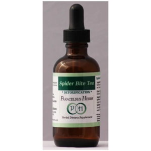 A bottle of Paracelsus Herbs Spider Bite Tea tincture